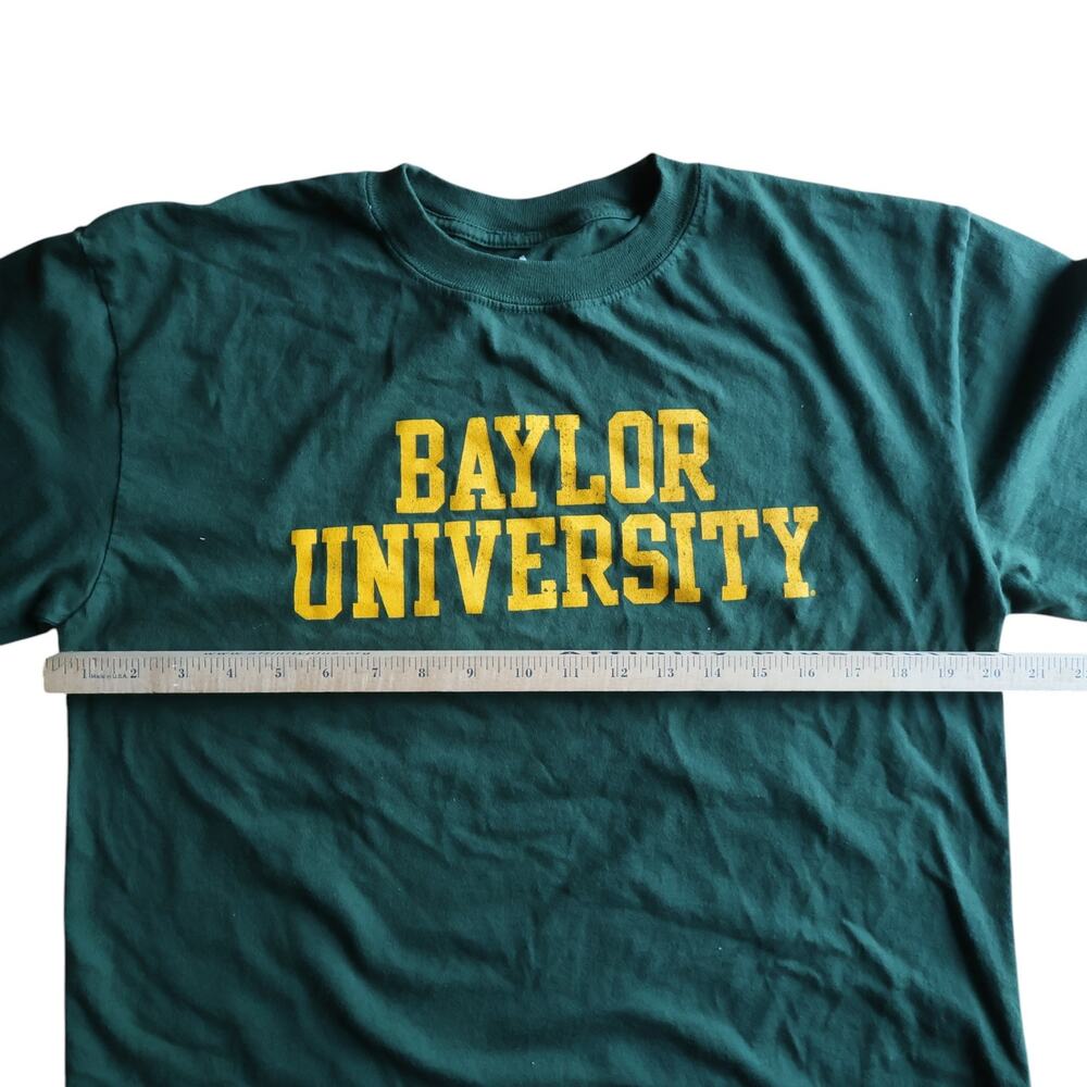 Baylor University T Shirt Mens L Green Double Sided Bear Logo College Tee - Picture 8 of 10
